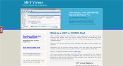 Desktop Screenshot of mhtviewer.com